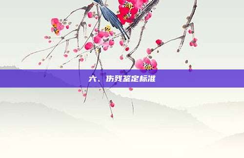 六、傷殘鑒定標(biāo)準(zhǔn)