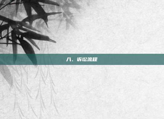八、訴訟流程