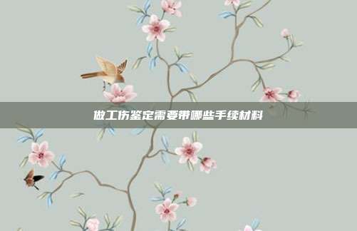 做工傷鑒定需要帶哪些手續材料