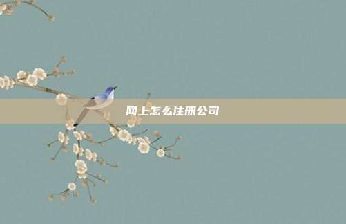網(wǎng)上怎么注冊公司