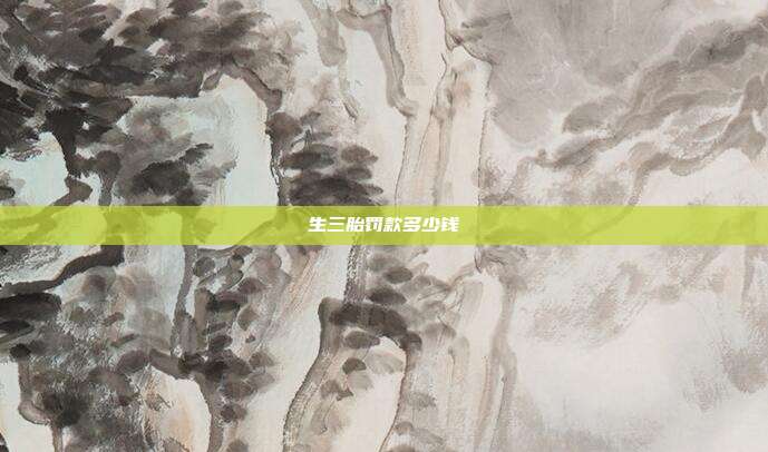 生三胎罰款多少錢(qián)