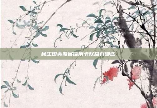 民生國美聯名信用卡權益有哪些