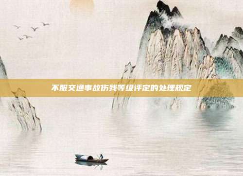 不服交通事故傷殘等級(jí)評(píng)定的處理規(guī)定