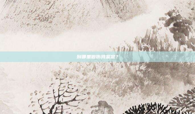 到哪里做傷殘鑒定？