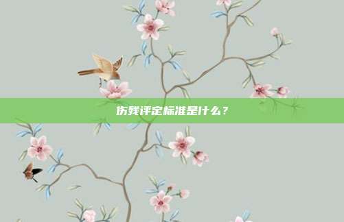傷殘評定標準是什么？