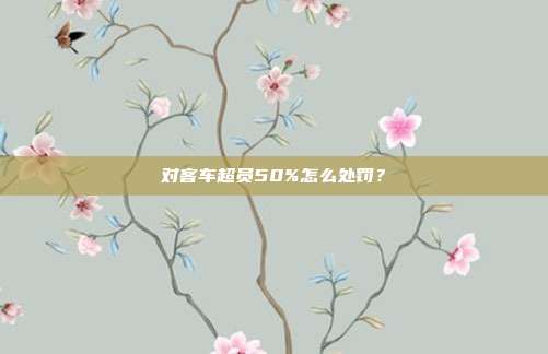 對客車超員50%怎么處罰？