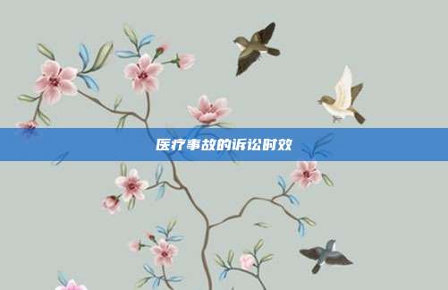 醫(yī)療事故的訴訟時效 醫(yī)療事故的訴訟時效